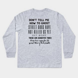 Julie and the Phantoms Netflix : Don't tell me how to ghost Kids Long Sleeve T-Shirt